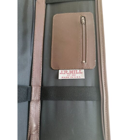 JR HILL Men's Vintage Brown Leather Travel Tie Holder - Picture 4 of 8